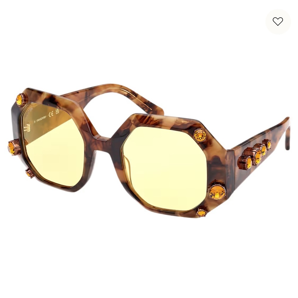 Swarovski Oversized Octagonal Sunglasses